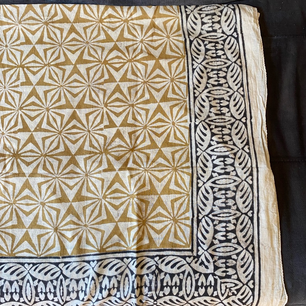 NEW INDIAN HAND BLOCK PRINT SARONG/SCARF/WRAP - Picture 3 of 7